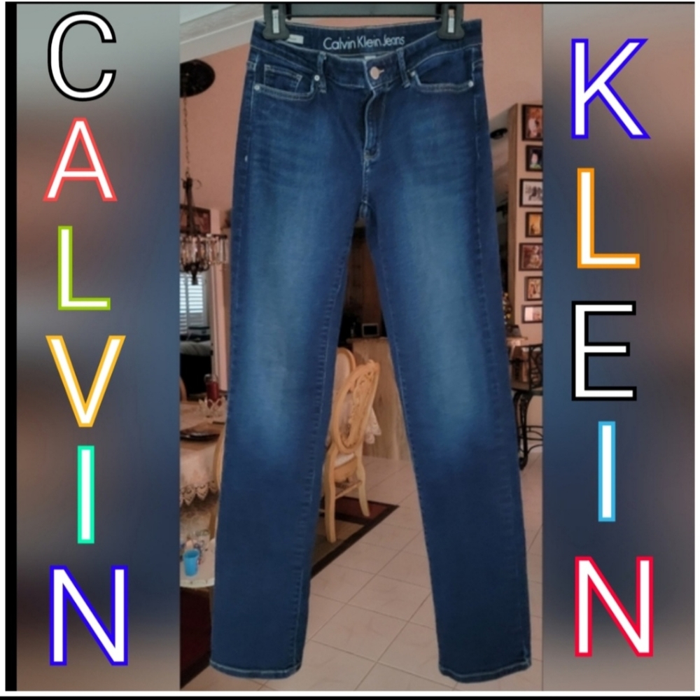 Calvin Klein Blue Jeans Straight Size 28x32